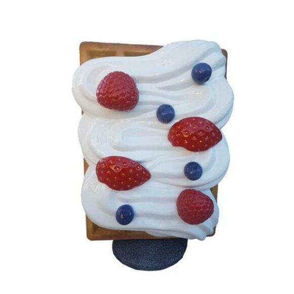 Figur Waffel Aufsteller Gastronomie Skulptur Figuren Statuen Dekoration