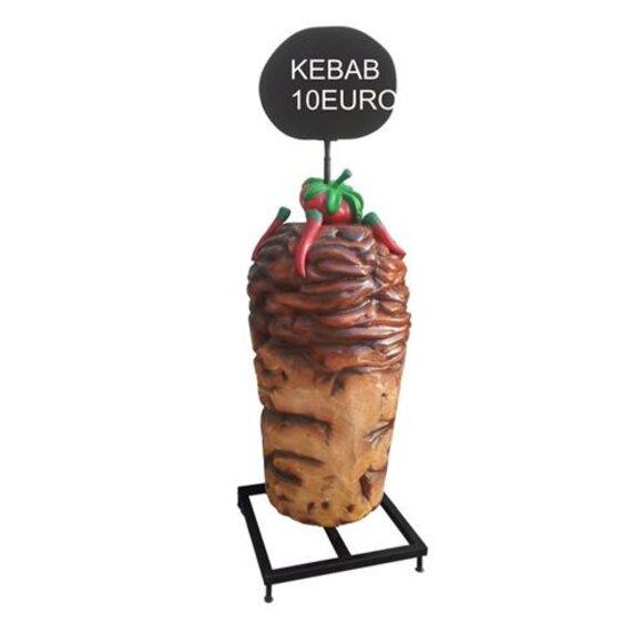 Aufsteller für Kebab Laden Bude Restaurant Preis Schild Skulptur