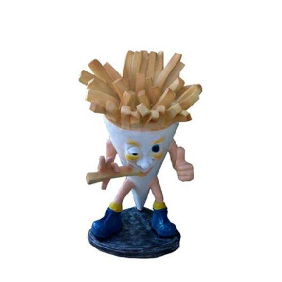 Pommes Fast Food Skulptur Dekoration Figuren 85cm Neu