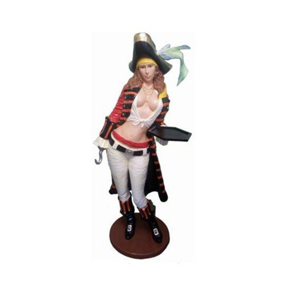 Pirat Figur Statue Design Skulptur Dekoration Realistisch Karibik Piraten Garten