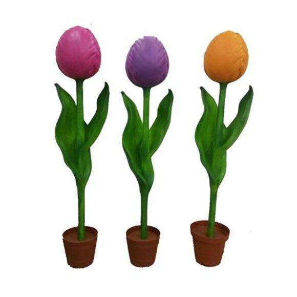 Blume 190cm Tulpe Garten Design Pflanze Abstrakte Skulptur Wählbar
