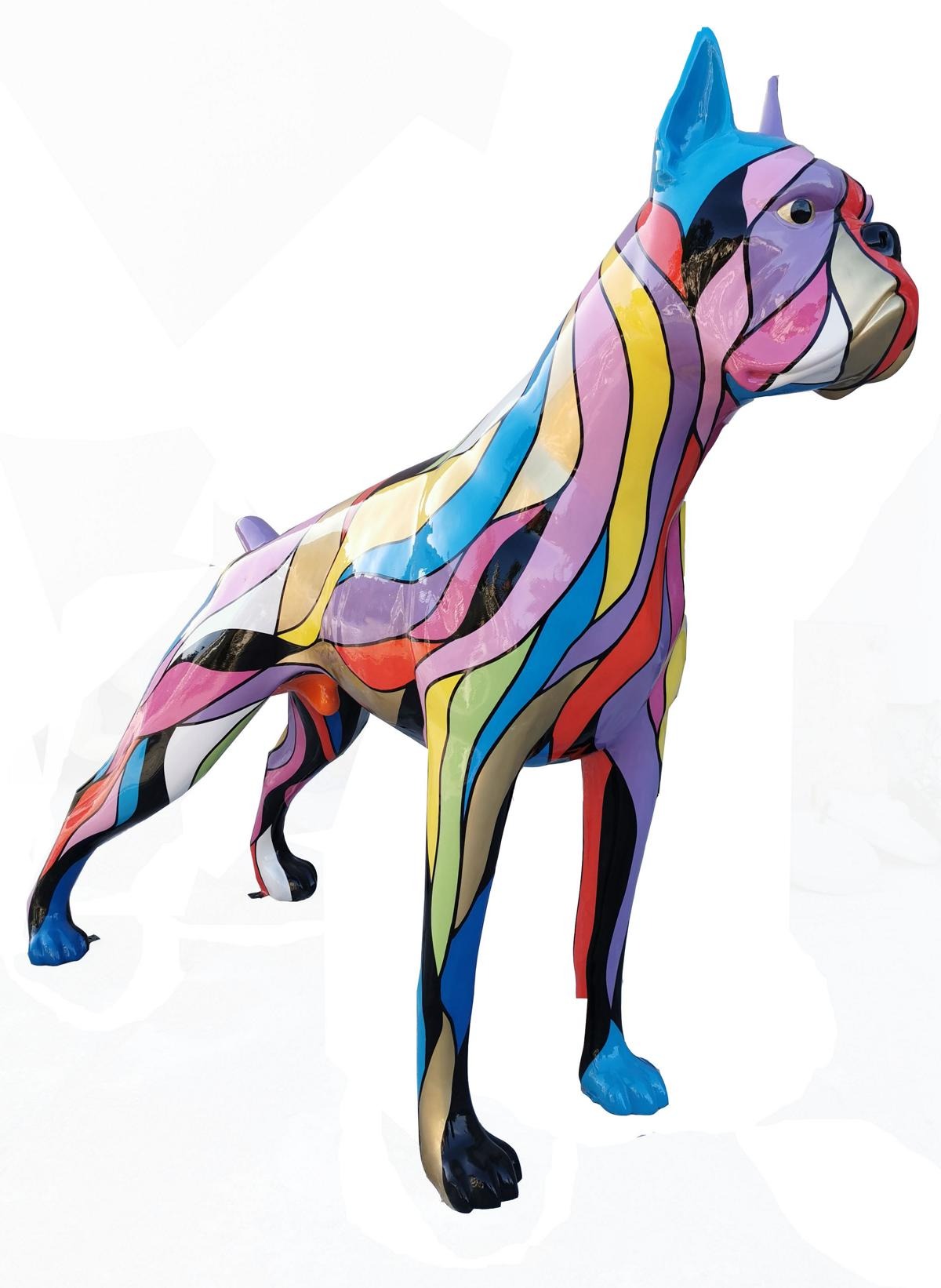 Hund Figur Statue Design Skulptur Dekoration 173cm Garten Außen