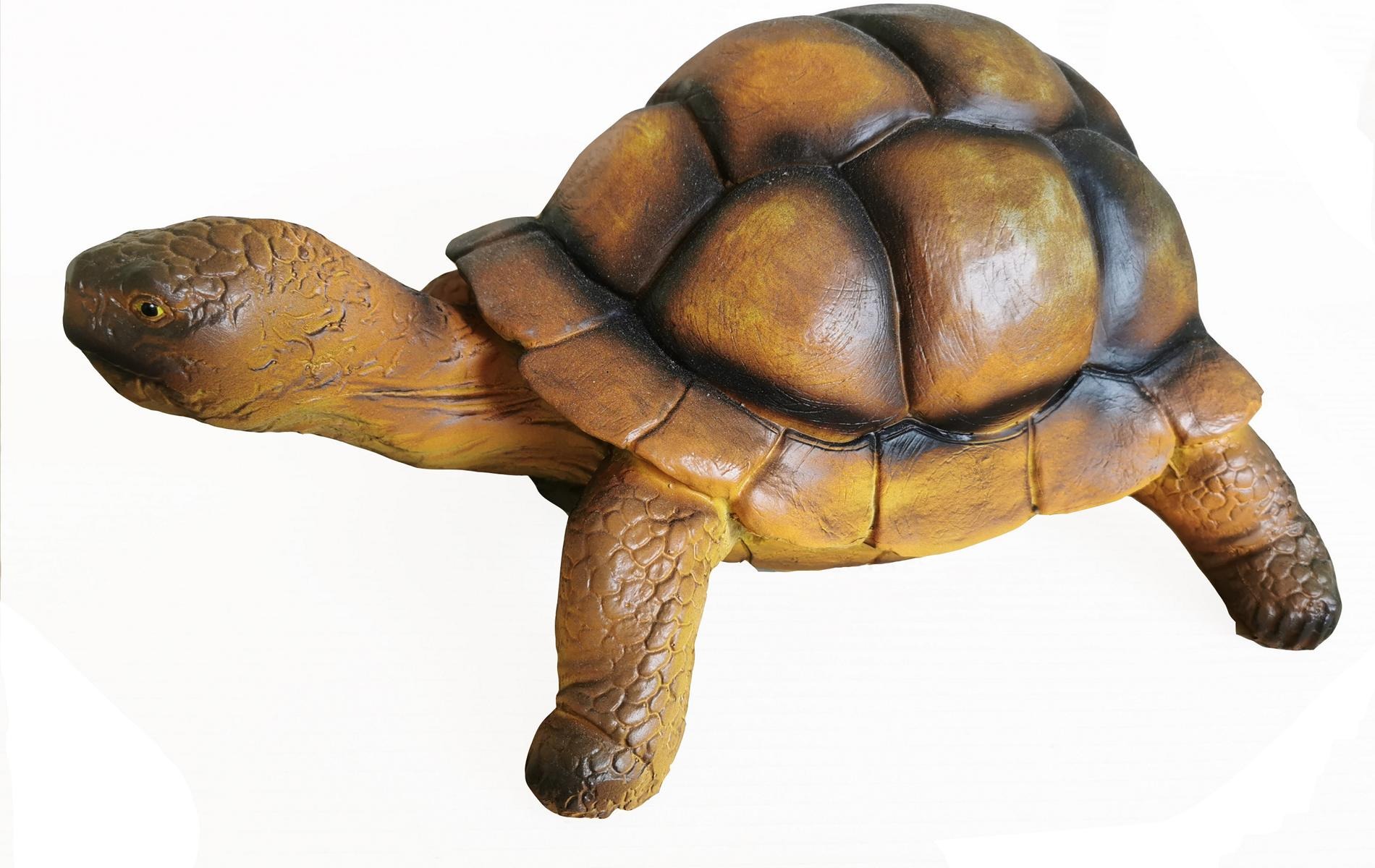Schildkröte Zoo Garten Tier Figur Hand bemalte Skulptur Dekoration