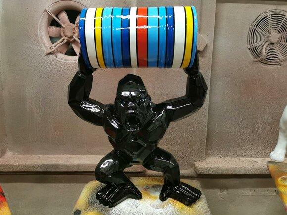 Designer Statue Figur Moderne Figuren Statuen Dekoration Deko Gorilla Garten Neu