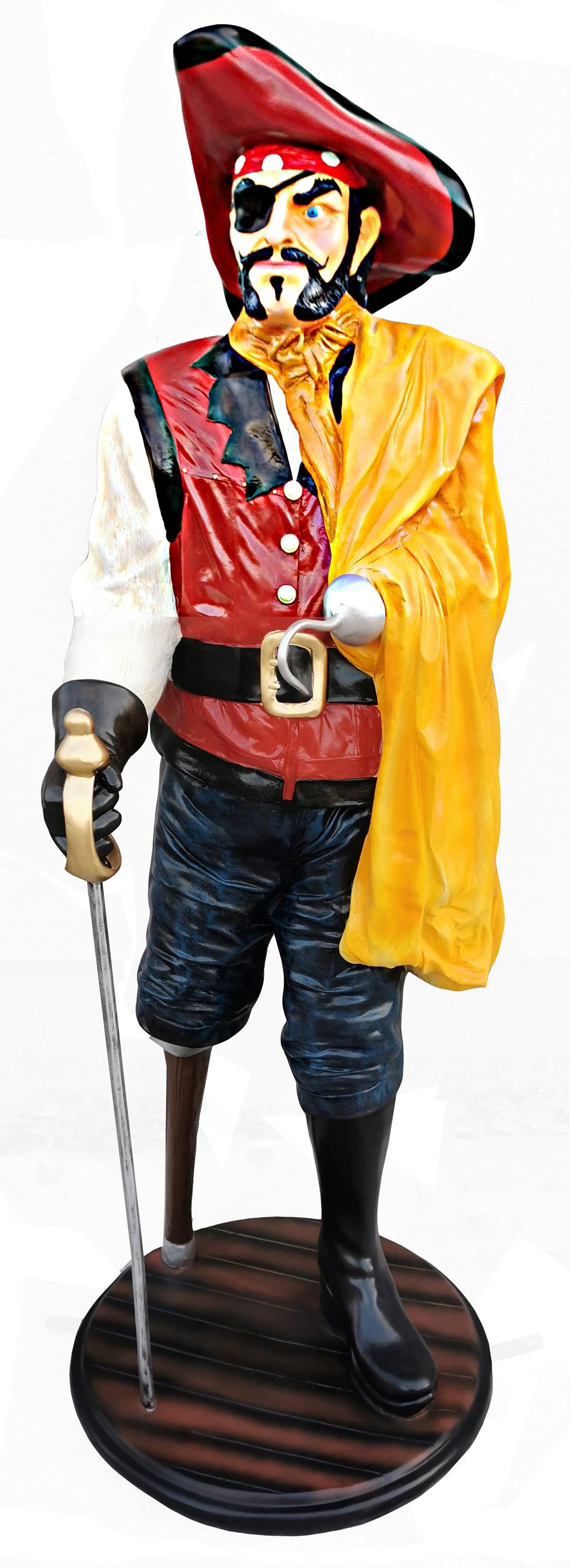 Pirat Figur Statue Design Skulptur Dekoration 185 cm Außen Abstrakt