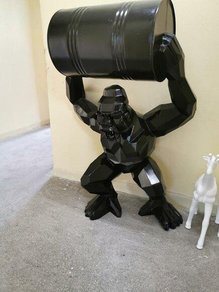 Designer Figur Statue Moderne Statuen Dekoration Figuren Deko Gorilla