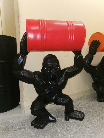 Designer Moderne Figuren Figur Statuen Dekoration Deko Gorilla Statue Garten Neu