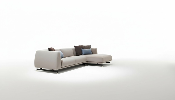 Italienische Design Möbel Textil Ecksofa Couch Polster Eck Garnitur