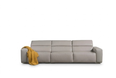 Italienische Designer Dreisitzer Couch Polster Leder Sofa 3er Möbel