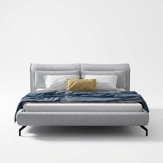 Italienische Designer Möbel Bett Doppel Schlazimmer 180x200cm Leder