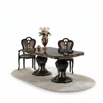 Italienische Designer Möbel Tisch Sessel Ess Zimmer Klassische Möbel