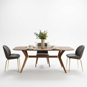 Italienische Stil Esstisch 4x Stühle Holz Tisch Essgarnitur Modern Design 5tlg