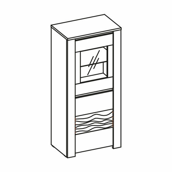 Klassische Kommode Designer Kommoden Kommodenschrank Glas Holz Schrank