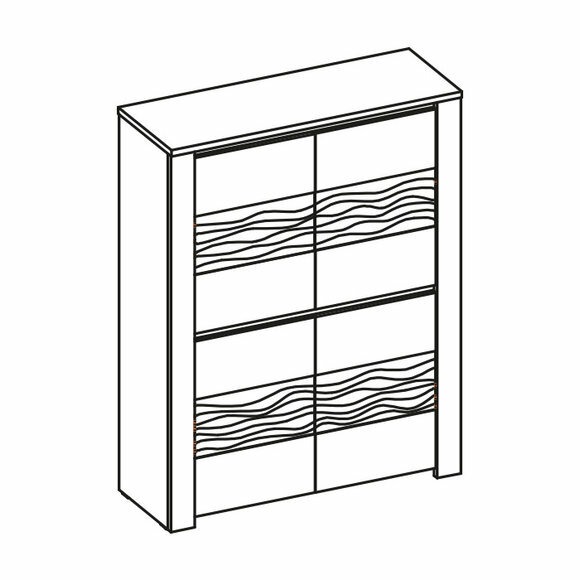 Sideboard Holzvitrine Kommode Vitrine Kommoden Vitrinen Kommodenschrank Schrank