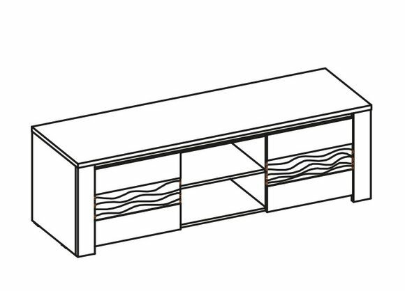 TV Lowboard Board Schrank Wohnzimmer Fernsehtisch Unterschank RTV Kommode