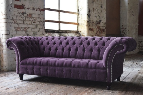 Chesterfield Design Luxus Polster Sofa Couch Sitz Dekor Garnitur Leder Neu
