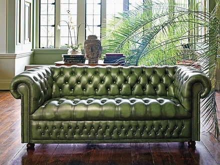 Chesterfield Design Polster Couch Sofa Garnitur Luxus Vintage Lader Sofas Sofort