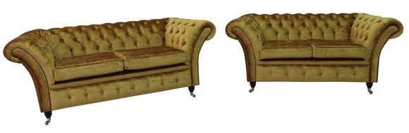Chesterfield Sofagarnitur Polster Set Couch Garnituren Wohnzimmer