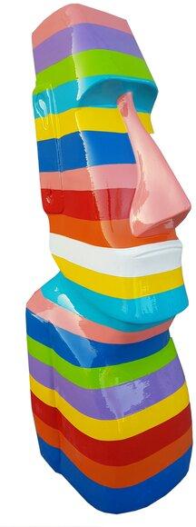 Designer Abstrakte Dekoration Moai Skulptur Figuren Bunte Statuen Moderne