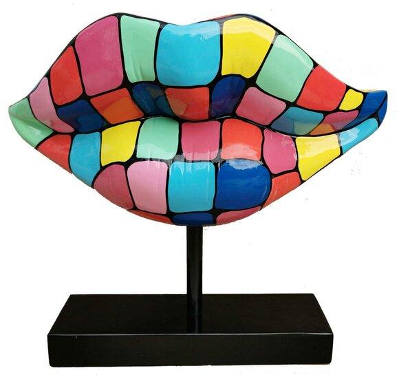Modern Abstrakte Design Skulptur Dekoration Lippen Skulpturen Wohnzimmer Deko