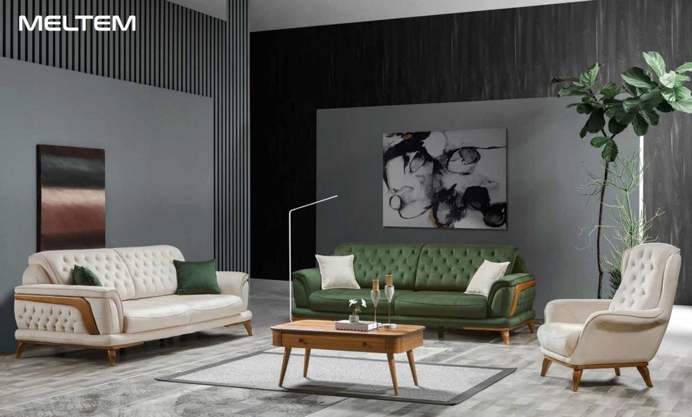 Garnitur Luxus Wohnzimmer Sofagarnitur 331 Sitz Sofa Sessel Sofas 3tlg