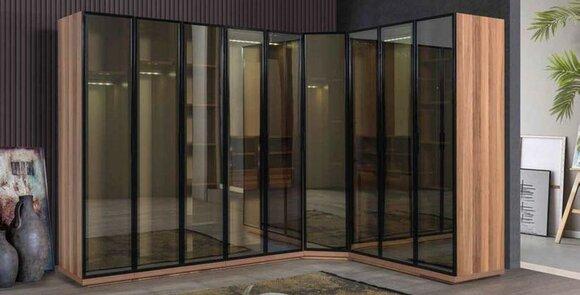 Begehbarer Schrank Elemente Glasschrank Durchsichtige Türen Schränke