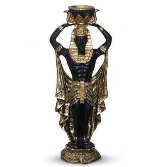 Kerzenständer Ägyptische Skulptur Kerzenleuchter Leuchter Candle Holder