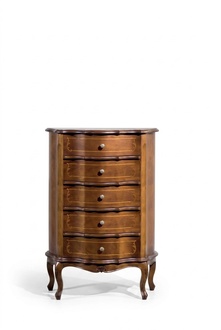 Klassische Braune Holzkommode Schubladen Konsole Luxus Möbel Anrichte