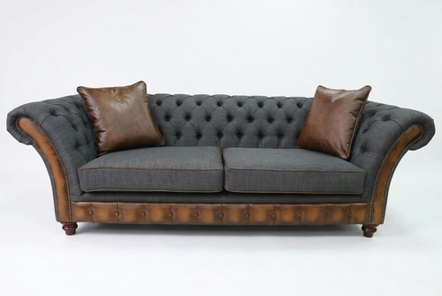 Klassische Chesterfield Couch - Luxus Designer Sofa - Stil Möbel