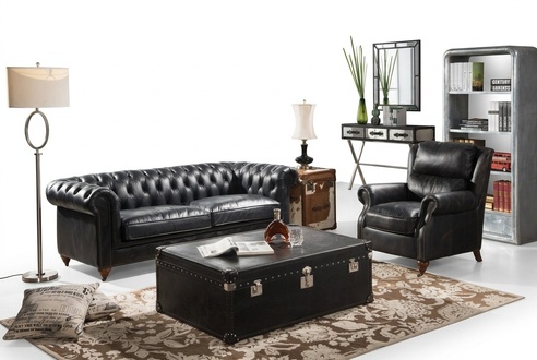 Klassische Chesterfield Couch Sofa Polster Garnitur Couchen Sofas Design