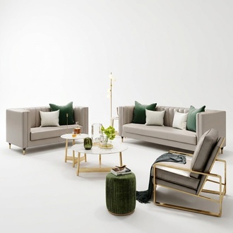 Klassische Designer Couch Sitz Polster 3+1 Sitzer Sofa Samt Luxus Sofas