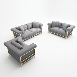 Klassische Designer Couch Sitz Polster 3+2 Sitzer Garnitur Sofa Samt Luxus