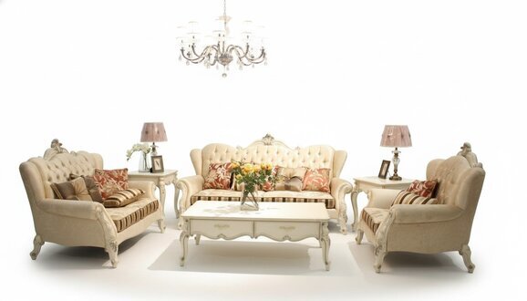 Klassische Garnitur Chesterfield 4tlg. Set Sofagarnitur Couch Sofa Sofa Polster
