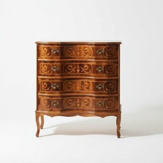 Klassische Kommode 4 Schubladen Holzmöbel Wohnzimmer Schlafzimmer Neu