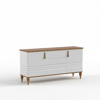 Klassische Kommode Vitrine Kommoden Vitrinen Kommodenschrank Schrank TO-K3sz