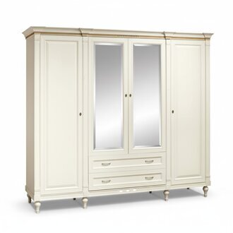 Klassische Schränke Schrank Schrankwand 4 Türen Holz Möbel Schlafzimmer