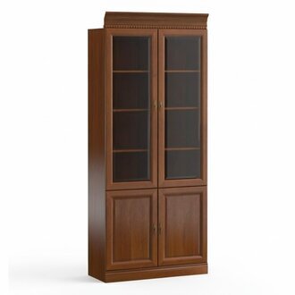 Klassische Schränke Schrank Vitrine Vitrinenschrank Glas Schrankwand Model BA-2