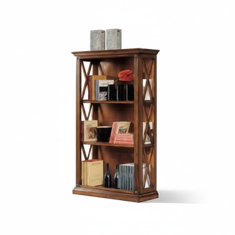 Klassische Schrank Bücherschrank Vitrine Bücherregal Wohnzimmer Neu
