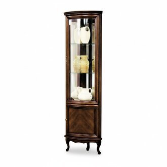 Klassische Vitrine Schrank Italienische Möbel Vitrinenschrank Vitrinen Neu W-WN