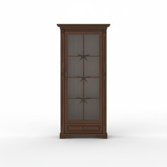 Klassische Vitrine Vitrinenschrank Vitrinen Glasschrank Schrank Kolonial OW1A