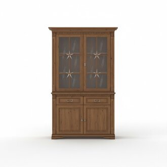 Klassische Vitrine Vitrinenschrank Vitrinen Glasschrank Schrank Kolonial Neu OK2