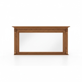 Klassischer Designer Spiegel Wandspiegel mit echten Holz Rahmen Kolonial Stil
