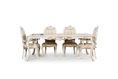 Klassischer Esstisch Beige Design Tisch Holz Tische Möbel Wohnzimmer