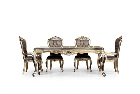 Klassischer Esstisch Tisch Barock Tische Esstische Holztisch 208x108 cm