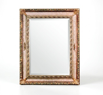 Klassischer Wandspiegel Holzrahmen Spiegel Möbel 94x184 Design Barock Rokoko Neu