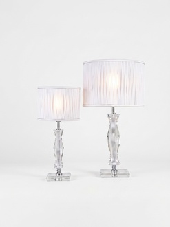 Klassischer Weiße Tischlampe Schreibtisch Lampe Kristall Beleuchtung