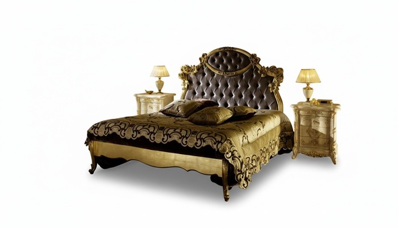 Klassisches Bett Luxus Betten Chesterfield Schlafzimmer Hotel Barock