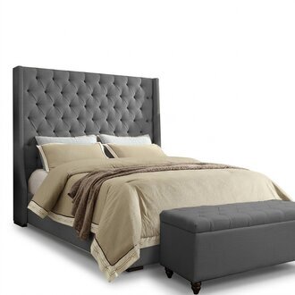 Klassisches Design Bett Polster Betten Textil 140x200cm jvmoebel