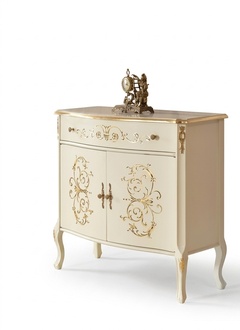 Klassisches Weißes Sideboard Holzmöbel Designer Kommode Wohnzimmer Neu