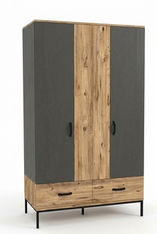 Kleiderschrank Kindezimmer Moderne Möbel Holz Luxus Design Braun Jugendmöbel